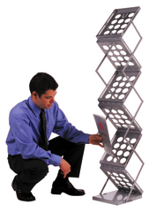 Z-UP FOLDING LITERATURE RACK